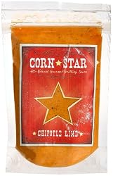 CornStar Gourmet Chipotle Lime All Natural Grilling Sauce, 8-Ounce Pouches (Pack of 6)