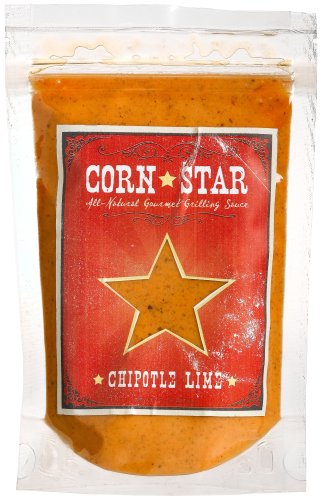 CornStar Gourmet Chipotle Lime All Natural Grilling Sauce, 8-Ounce Pouch (Pack of 6) by CornStar Gourmet