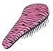 Suprent Zebra-stripe Detangling Hair Brush, Professional Pain-free Detangler for All kinds of Hair Types, Adults & Child, Pink