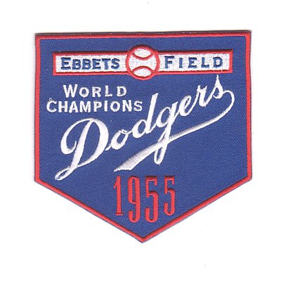Buy 1955 Brooklyn Dodgers Ebbets Field Champions Patch by National emblem
