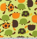 Urban Zoologie Bermuda Turtles on Green Ann Kelle Fabric Two Yards (1.8m) AAK-11510-237 Bermuda