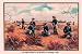 Art Poster, Infantry Attacked by Indians, 1876 - 27.5 x 18.75