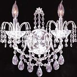 Belair Crystal Two Light Wall Sconce by James R. Moder