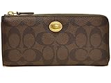 [コーチ] COACH 財布(長財布) F50174 ブラウン×タン ペイトン シグネチャー スリム ジップ レディース [アウトレット品] [ブランド] [並行輸入品]