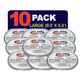 Large Instant Reusable Heat Packs (10 Pack) Self Heating Hot & Cold Packs