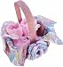 Handmade Baby Booties in a Basket - Candy Pink (100% Hand-crocheted) [Apparel]