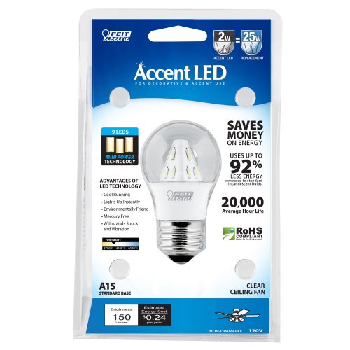 cyber monday price Feit Electric BPA15/CL/LED/RP