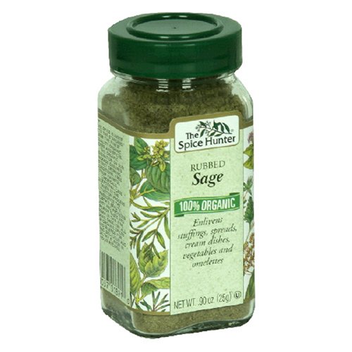 Spice Hunter Sage, Rubbed, Organic, 0.90-Ounces (Pack of 6)