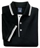 Silk Touch Sport Shirt with Stripe Trim