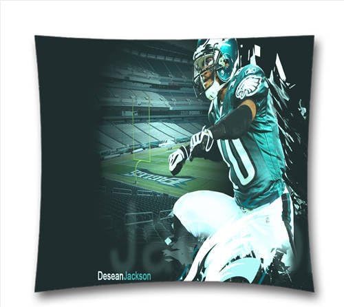 Unique Pillow Case,NFL Washington Redskins DeSean Jackson Pattern Decorative Pillow Cover - Cotton Linen Square Throw Pillow Case - Size:18X18 inch/(45cm x 45cm)