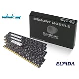 SanMax デスクトップ用メモリ ELPIDA DRAM搭載 DDR3-1600 (PC3-12800) CL11 32GB(8GB x 4枚)セット 1.5volt JEDEC準拠 SMD-32G28NP-16K-Q-BK 「BLACK PCB EDITION」