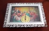 Jesus Christ Mirror Glass Desk Clock Changing Image