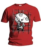 Mens Family Guy Anarchy Red Mens T-shirt Red