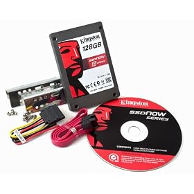 Kingston SSDNow V Series 128 GB SATA 3 GB/s 2.5- Inch Solid State Drive with Desktop Upgrade Kit Bundle SNV425-S2BD/128GB