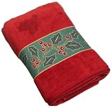 Lenox Holly Berry Bath Towel , Red