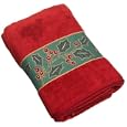 Lenox Holly Berry Bath Towel, Red