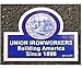 'Union Ironworkers Building America' Hard Hat Stickers - 5 Pack