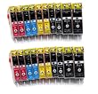 AVEC PUCE !!! 20 Cartouches d'encre compatible pour les imprimantes Canon Pixma IP 4820, 4850, IX 6520, 6550, MG 5120, 5150, 5220, 5250, 6120, 6150, 8120, 8150, MX 882, 885, 715, 895 compatible � Canon PGI-525BK / CLI-526BK / CLI-526C / CLI-526M / CLI-526Y / 4x Noir + 4x Photonoir + 4x Cyan + 4x Magenta + 4x Jaune avec PUCE Silvertrade