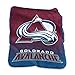 NHL Colorado Avalanche Plush Raschel Throw with Large Logo Blanket, Multicolor, 50" x 60"/One Size