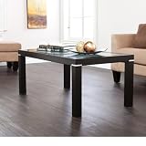 Phoebe Black Finish Glass Surface Cocktail Table