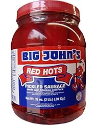 Grocery: Big Johns Pickled Red Hots - 1/2 Gallon - Red Smith Foods