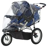InSTEP Swivel Wheel Jogger Double Stroller Weather Shield in Clear