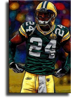Completely Handpainted American Football Sport Painting, Custom Order FL2696, Oil on Canvas, with Option to Paint Jerry, Brett & Co. from Any Other Favorite Photograph or Picture, Unframed, Size 12