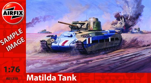 Airfix A01318 Matilda Tank Model Building Kit, 1:76 Scale