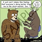 Londons Times Funny Animals Cartoons - Bear Market - Light Switch Covers - 2 plug outlet cover