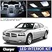 LEDpartsNow Interior LED Lights Replacement for 2006-2010 Dodge Charger Accessories Package Kit (9 Bulbs), WHITE
