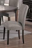 Kitchen & Housewares : 4 "NEW" PARSON CHAIRS WITH CHERRY LEGS & MICROFIBER COVER