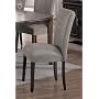 4 "NEW" PARSON CHAIRS WITH CHERRY LEGS & MICROFIBER COVER