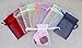 Leegoal Wedding Party Favor Satin Drawstring Organza Bags Pouch (Set of 50,Assorted Color)
