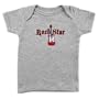 Luvable Friends Tee Top Rock Star, Boy, Gray 0-3 Months