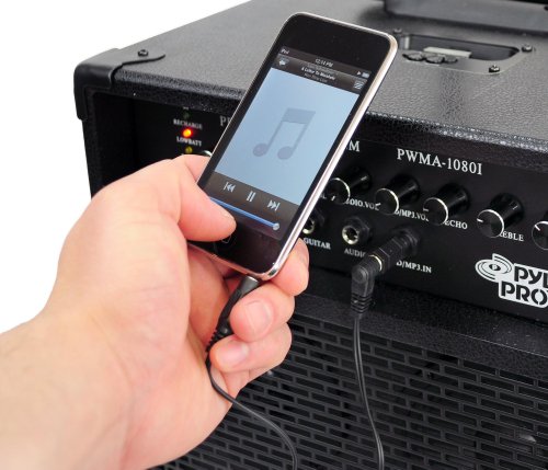 Pyle-Pro PWMA1080I 800 Watt VHF Wireless Portable PA System/Echo w/iPod Dock