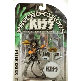 KISS - 1998 - McFarlane Toys - KISS Tour Edition - Psycho Circus - Peter Criss Ultra Action Figure - w/ Drum Set - RARE - Out of Production - New - Limited Edition - Collectible