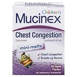 Mucinex Children's Mini-Melts, Grape, 12-Count (Pack of 3)
