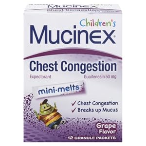 Mucinex Kids Chest Congestion Expectorant, Mini-Melts 12 ea