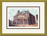 Gold Framed/Matted Print 17x23, Pantheon Gold Framed/Matted Print 17x23, Pantheon