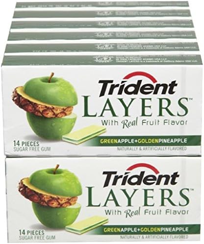 Trident Layers Pineapple + Green Apple Chewing Gum