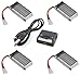 HobbyFlip 3.7v 380mAh LiPo Battery (Qty 4) w/Dual Charger Compatible with Estes Dart