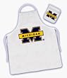 Michigan University Apron&Mitt Set