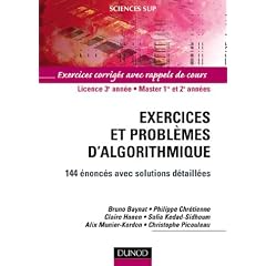 Exercices et probl�mes d'algorithmique : 144 �nonc�s avec solutions d�taill�es