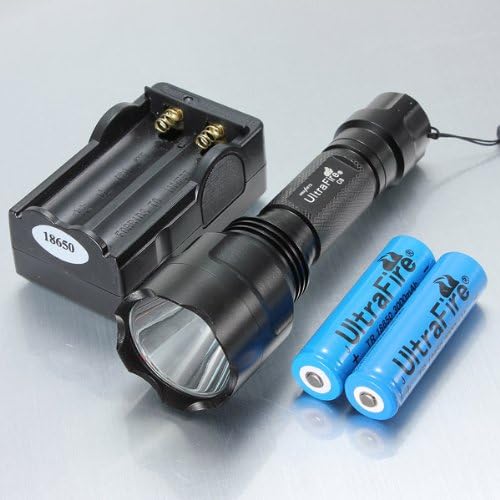 Ultrafire C8 CREE XM-L T6 1300LM 5Modes LED Flashlight Suit