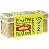 Alter Eco Fair Trade Organic Green Tea, Ceylon Lemon, 20-Count Tea Bags (Pack of 6)