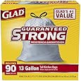 Glad Tall Kitchen Drawstring Trash Bags, 13 Gallon, 90 Count