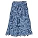 RUBBERMAID COMMERCIAL PROD F51612BLU Cotton/Synthetic Cut-End Blend Mop Head, 16oz, 1quot; Band, Blue, 12/Carton