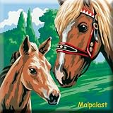 Eigenschaften Mammut A30POCJ3 / Pferd + Fohlen - Malen nach Zahlen auf Keilrahmen 20 x 20 cm