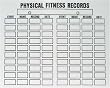 Scheduling Boards - Physical Fitness Records - Book
