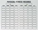 Scheduling Boards - Physical Fitness Records - Book